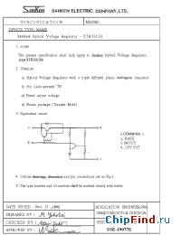 Datasheet STR30130 manufacturer Sanken